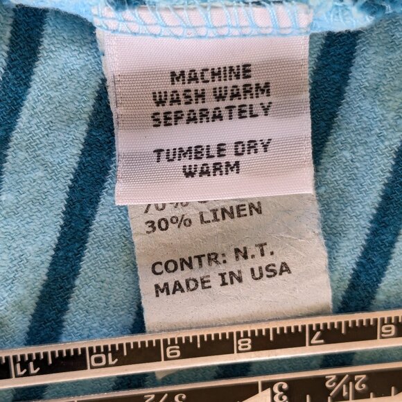 Cut Loose Women's L Cotton/Linen Short Sleeve T-Shirt Dress - Picture 13 of 14